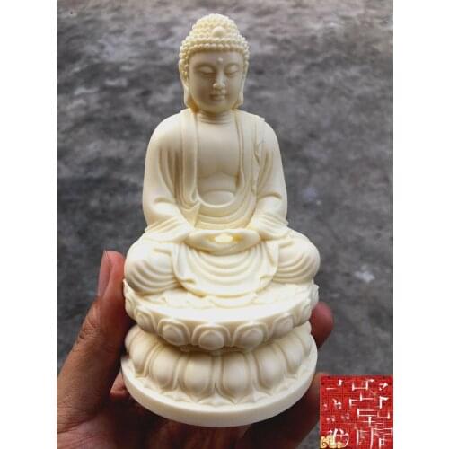 HOME OFFICE Company SHOP CAR TOP Efficacious patron saint God Almighty RULAI Buddhist the buddha FENG SHUI Carving art statue