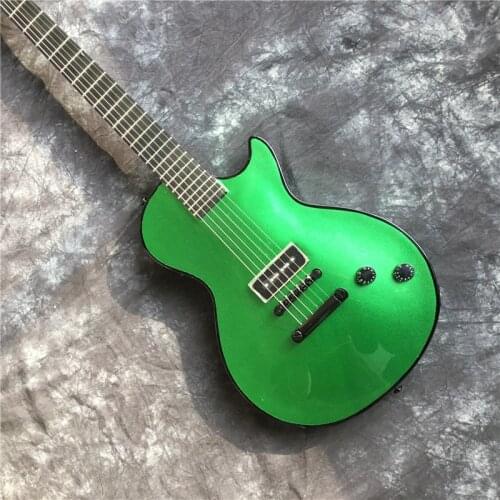 Electric guitar green beautiful silver powder high quality guitar Chinese electric guitar free shipping