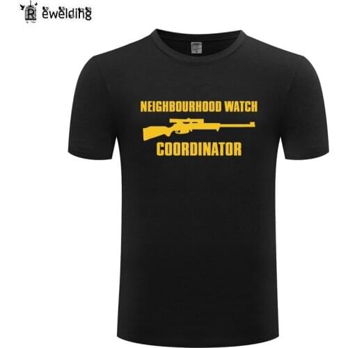 NEIGHBOURHOOD WATCH COORDINATOR Novelty T Shirt Men Funny Cotton Short Sleeve O Neck Tshirt Streetwear Summer T-Shirt for Men