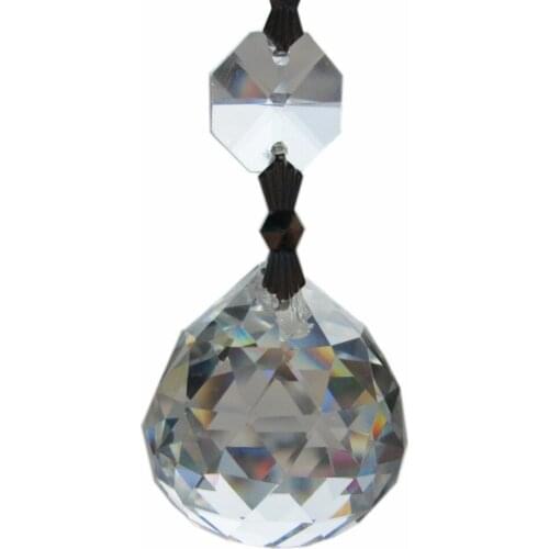 Garland Chakra Spectra 1 pce Chandelier Clear Glass Crystals Lamp Prisms Hanging Drops Pendants Wedding Decor 2.9'' M02051-8