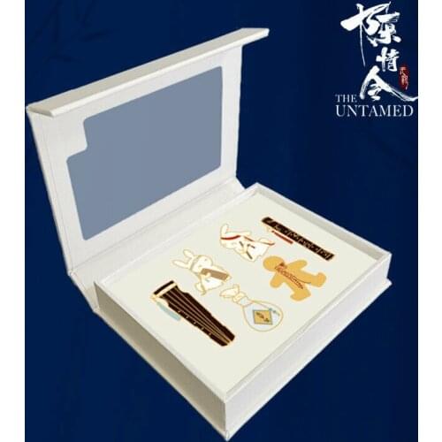 Grandmaster of Demonic Cultivation The Untamed Wuxian Wangji Metal Badge Cosplay Props Gifts