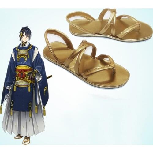 Game Touken Ranbu Online Cosplay Shoes Boots Mikazuki Munechika Cosplay Shoes Halloween Party Cosplay Costumes Daily Shoes