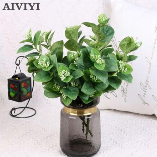 Artificial flower jasmine leaf plant wall landscape home wedding party hotel desk decoration simulation plant jasmine leaf tree