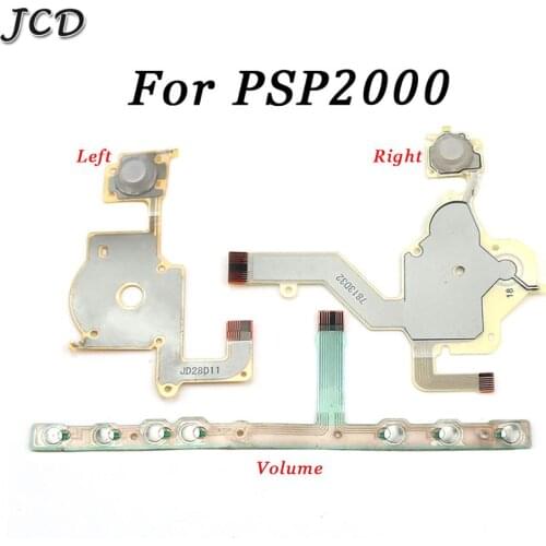 JCD For Sony PSP 2000 2001 2004 2008 Direction Cross Button Left Key Volume Right Keypad Ribbon Wire For PSP2000 Flex Cable