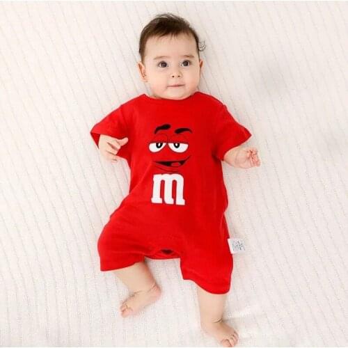 Newborn Baby Summer Rompers Cotton Infant Short Sleeve Jumpsuit Cartoon Ropa Bebe Baby Boys Girls Clothes