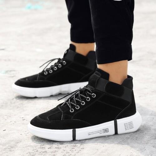 Big Size Mens Fashion Sneakers High Top Laces Mens Shoes Casual Men Sneaker Simple Leisure Shoes Man Outdoor Walking Shoe 240B
