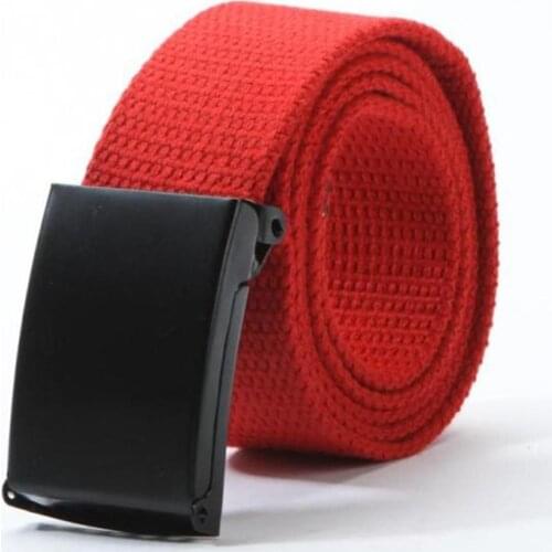 Men Women Casual Outdoor Sports Military Tactical Waistband Canvas Wide Belt
