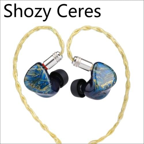 Shozy Ceres 9.2mm Dynamic Driver+1BA Dual Driver HiFi Music Monitor Audiophile In-ear Earphones 3D Detachable 0.78mm 2Pin Cable