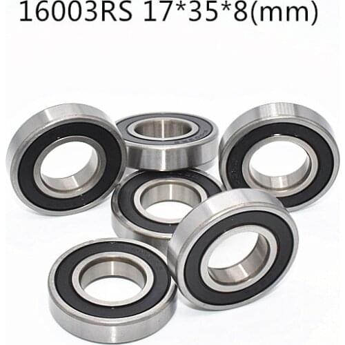 16003RS bearing 17*35*8(mm) ABEC-5 1Piece 16003 16003RS rubber sealing type chrome steel deep groove bearing