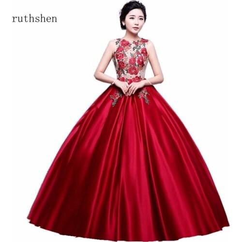 Ruthshen Reflective Dress Elegant Long Prom Dresses Flowers Prints Pattern Cheap Vestido Longo Women Sexy Formal Evening Gowns