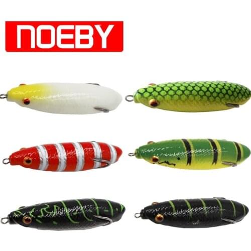 NOEBY Frog Fishing Lure 90mm14g Topwater Floating Soft Bait Hollow Rubber Lure Isca Artificial Pesca Isca Sapo Frog Bait Peche