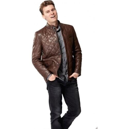 Short Model, Genuine Leather Mens Jacket. High Quality Handmade Turkish Made. With Black and Brown