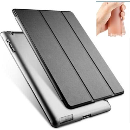 Full body protective magnetic soft tpu silicone back pu leather smart case for apple ipad pro 9.7 cover thin flip slim case