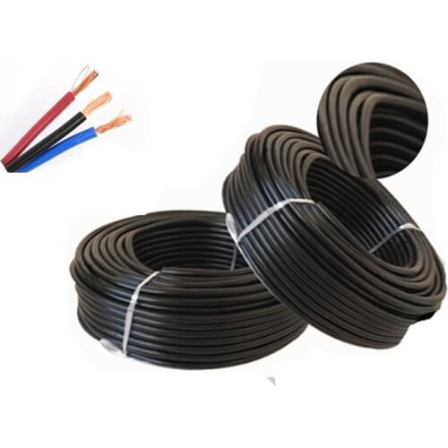 10M 3pin waterproof electrical cable,18 AWG extend PVC led wire 0.75/2