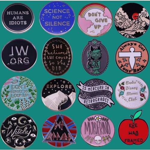 Fun Anime Movies Games Figure Hard Enamel Pins Collecting Cute Rainbow Metal Cartoon Brooch Backpack Hat Collar Lapel Badges