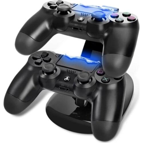 Controller Charger Dock LED Dual USB PS4 Charging Stand Station Cradle for Sony Playstation 4 PS4 / PS4 Pro /PS4 Slim Controller