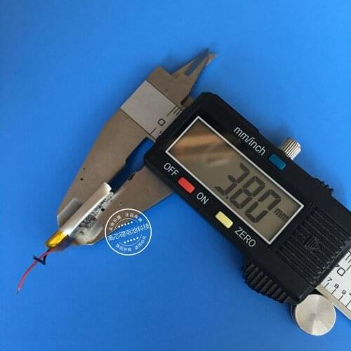 3.7V polymer lithium battery, 401224 90mAh smart wristband watch, Bluetooth toy camera Rechargeable Li-ion Cell