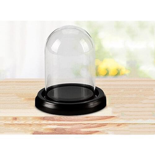 7*12cm Small Size Glass Dome Vase Home Decoration Creative Transparent Cover Friend Gift Wedding Live Prop
