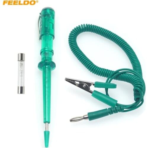 FEELDO 6-24V Auto Electrical Tester Car Light Voltage Measuring Pen For Auto Vehicle Gauge Testing Tool #HQ5989