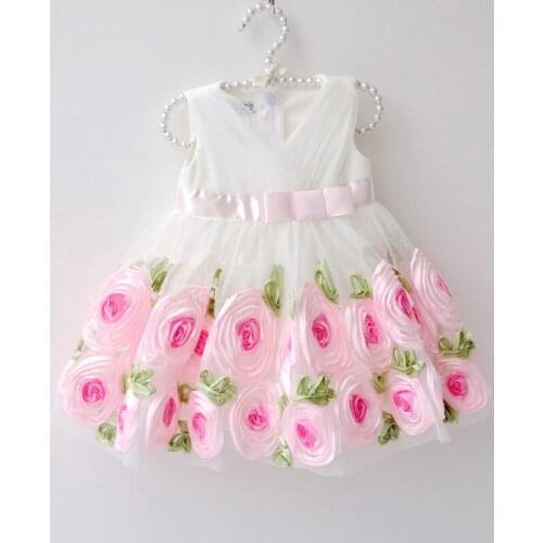 Kids Party Wear Dresses For Girls Toddler Girl Flower Dress Christmas Costumes Baby Girls Birthday party Princess Dresses Gowns