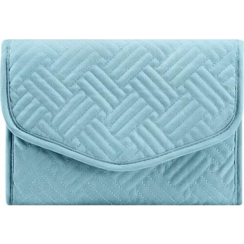 Travel Foldable Jewelry Organizer Roll Jewelry Case for Necklaces