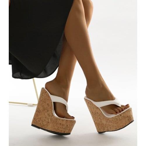 European Spring Wedges Heels Flip Flop Sandals Sexy Women Pumps Size 35-42