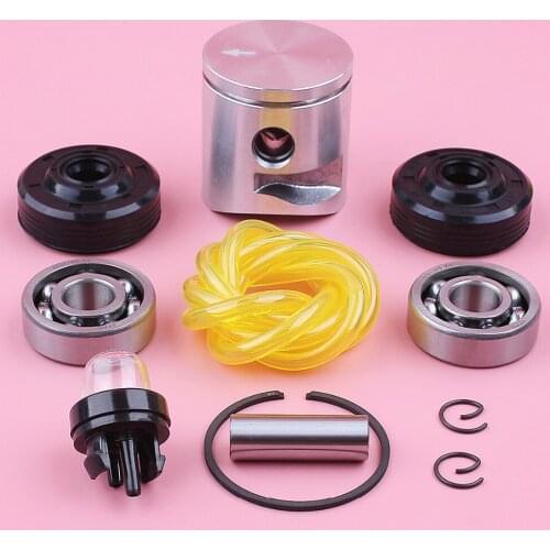 39mm Piston Ring Kit For Husqvarna 235 236 236E 240 240E Crank Bearing Oil Seal Fuel Line Primer Bulb Chainsaw Replace Part