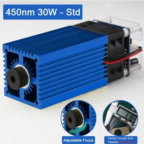 LASER TREE 450nm 30W laser head,high light transmittance,blue laser module for Laser Engraver Wood Cutting Tool