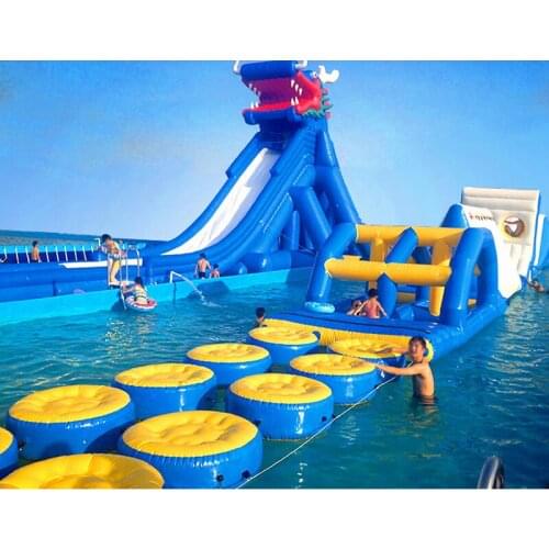 Summer Climbing Water Toys Inflatable Iceberg Slide Water Park Toys Water Sports for Adult&Kids