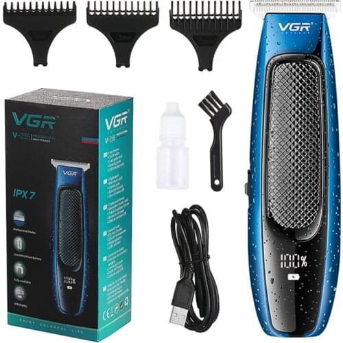 Ourwork hair clipper hair repairer LED digital display charging push shear electric USB push hairdresser waterproof v-255