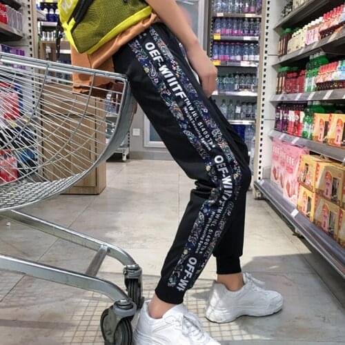 Men jogger pants student 2020 new spring and summer Korean style thin casual male ankle-length pants black teenager boy n45