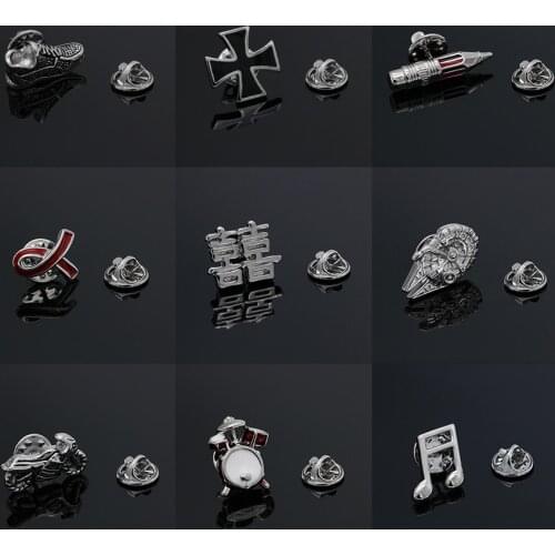 New Arrival Novelty Design Lapel Pin Brooches Mens Suit Dress Studs Brooches Collar Party Engagement