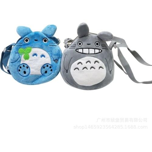 New Arrival Cartoon Totoro Plush Shoulder Bag Lovely totoro Cat Cotton Messenger Bags Handbag Small Zipper Phone Pouch for Girls