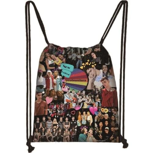New Now United Drawstring Bag Boy Girl Storage Bags Teenager Women Men Casual Backpack Knapsack Travel Bags Gift