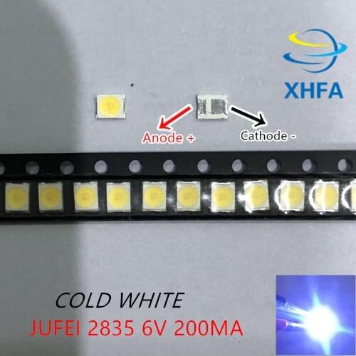 LED Backlight 1210 3528 2835 1W 6V 96LM Cool white LCD Backlight for TV TV Application 01.JT.2835BPWS2-C 2000PCS