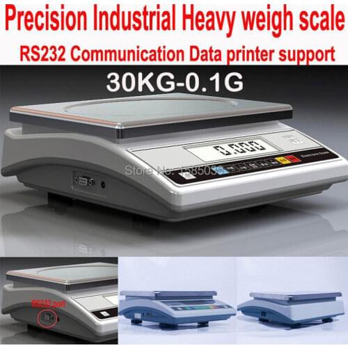 Precision digital bench scale 30KG x 0.1g APTW419WA 30KG-0.1g RS232 data print industrial balance piece counting kitchen scale