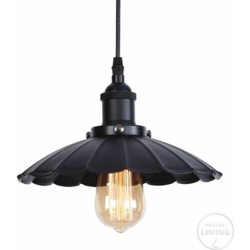 Vintage Industrial Pendant Light Retro Ceiling Lamp Nordic Iron Lampshade Loft Edison Lamp for Dining Room Lamp Restaurant Bar