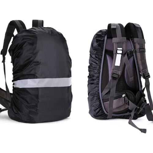 Waterproof Backpack Rain Cover Outdoor Sport Night Cycling Safety Light Rain Cover Bag Camping Hiking Bags Covers