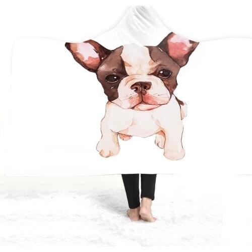 Magic Cloak Hooded Cloak Blanket Adult Children Wearing Hats Double Plush Pet Dog 130*150cm 150*200cm