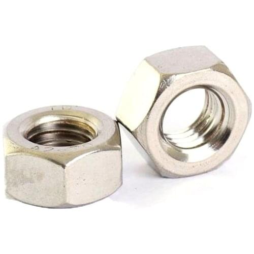 50PCS/lot M2.5 M4 M2 M3 M5 M6 Stainless Hex Nuts Hexgon Nuts DIN 934