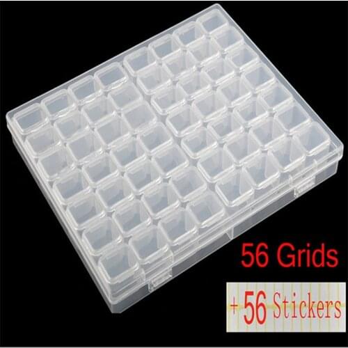 56/28/8 slots diamond painting accessories box,diamond painting 5d holder storage,broderie diamant,case cross stitch sewing Tool