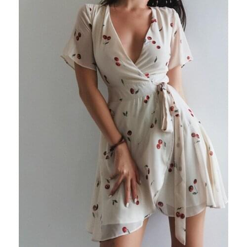 AUSO Floral Summer Dresses