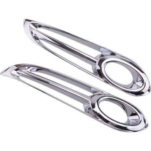 Car 2pcs Front Fog Light Lamp Frame Cover Trim fit for Honda HR-V HRV VEZEL 2016 2017 2018 2019 Accessories