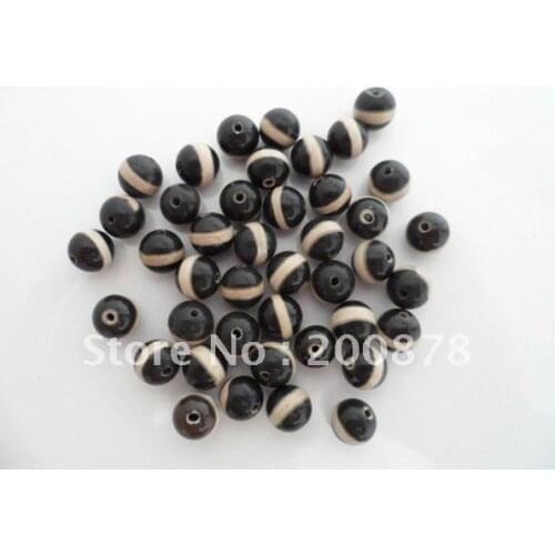 TSB0401 Tibetan Agate Dzi beads,8mm,one line Medicine Buddha round beads,50beads lot,natural stone loose beads