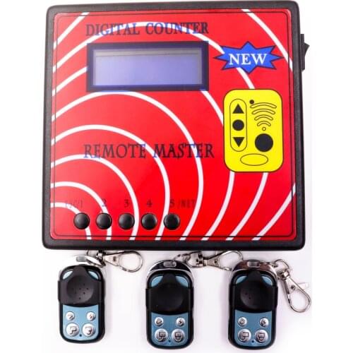 Digital Counter Remote Master Auto Remote Control Copier Frequency Meter Tester+ 3Pcs Fixed Code Remote Control Model A