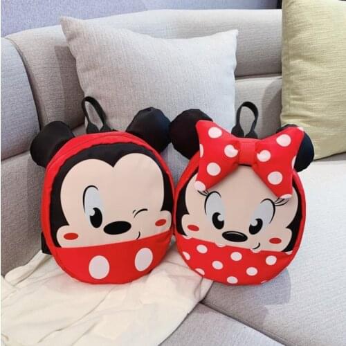Disney Backpack Mickey Mouse Childrens Bag Kid Kindergarten New Cute Cartoon Minnie Cute School Bag Gift for Girls Boy Backpack