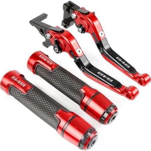 For Ducati 848 /EVO 2007 2008 2009 2010 2011 2012 2013 Motorcycle CNC Brake Clutch Levers Handlebar grip Handle Hand Grips Set