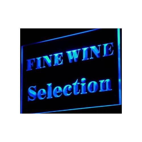 I858 Fine Wine Selection Beer Bar NEW Decor Neon Light Light Signs On/Off Switch 20+ Colors 5 Sizes