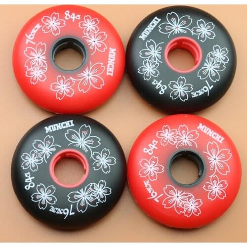 Slalom inline skates shoes wheel 84A FSK skating wheel multi-purpose use high elasticity for SEBA High HV GYRO [72mm 76mm 80mm]
