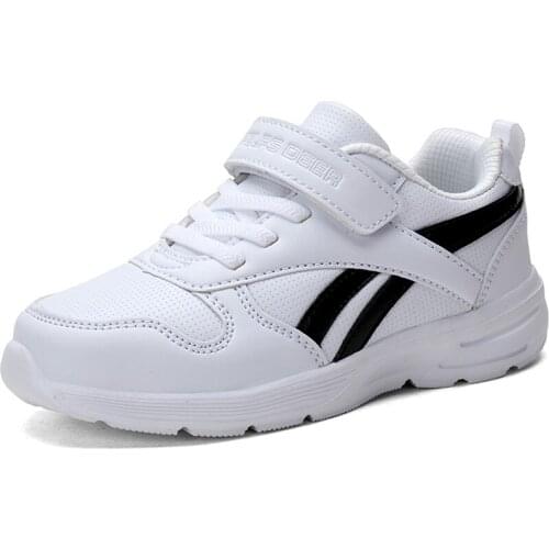 Boys Leather Non-slip Soft Kids Sneakers Girls Running Shoes Rubber Boy Unisex Sport Shoes Outdoor Girl Walking Shoes Children